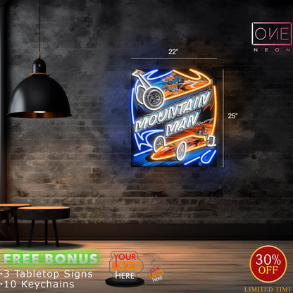 Enseigne néon LED œuvre d'art Tatoueur
