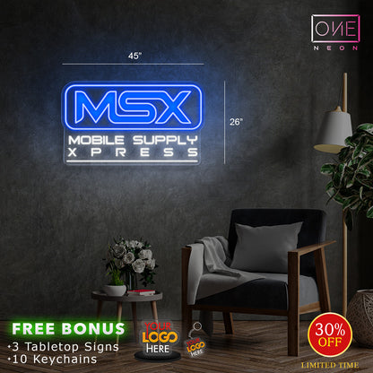MSX MOBILE SUPPLY XPRESS | LED Neon Sign (2 signs)