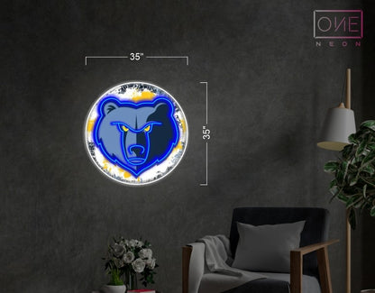 Enseigne néon LED œuvre d'art Tatoueur