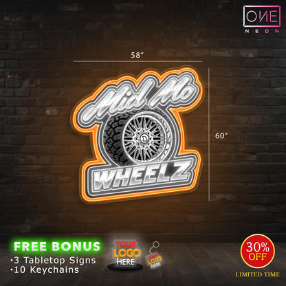 Mid Mo WHEELZ | LED Neon Sign (2 signs)