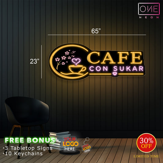 Cafe Con Sukar | LED Neon Sign