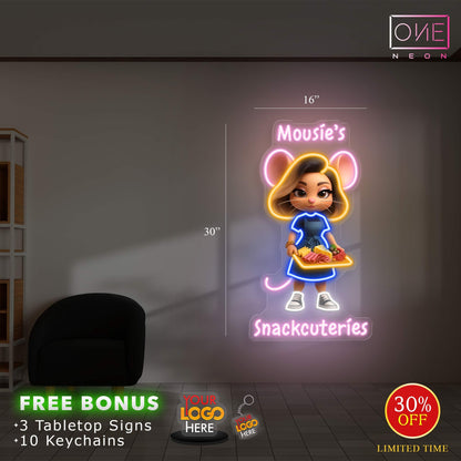 Mousie's Snackcuteries | LED Neon Sign