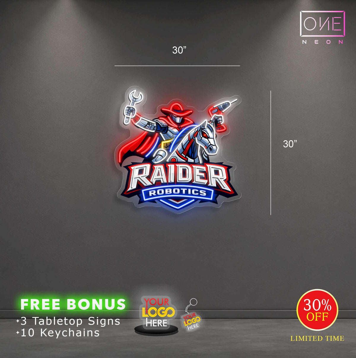 RAIDER | LED Neon Sign