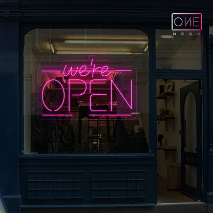 We're Open Led Neon Sign