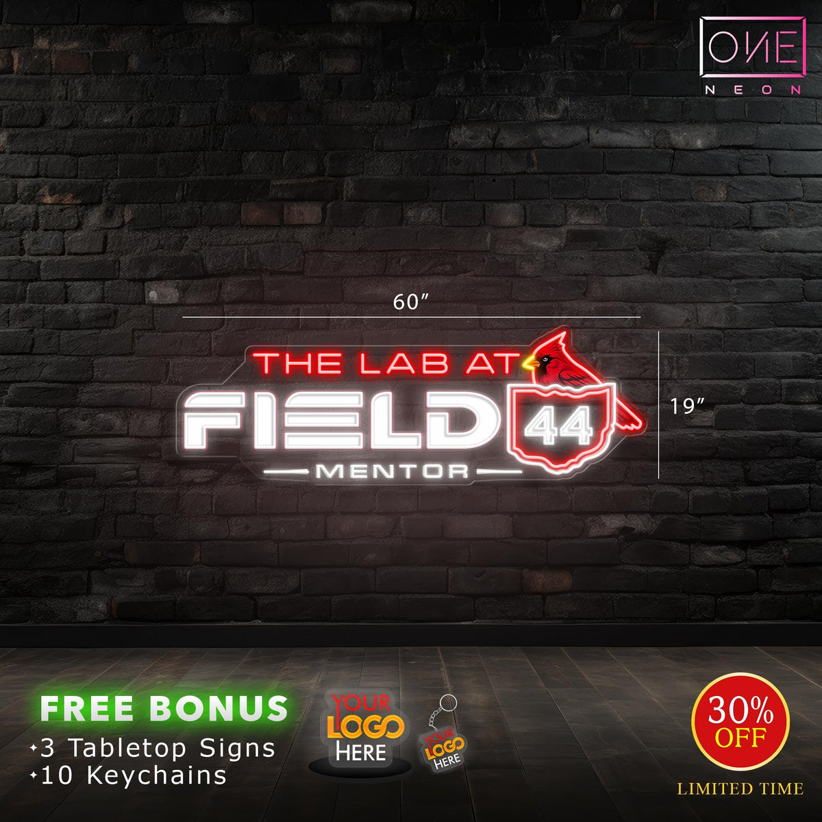 THE LAB AT FIELD| LED Neon Sign