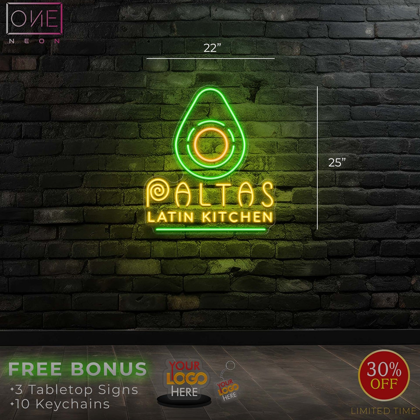 PALTAS LATIN KITCHEN | LED Neon Sign