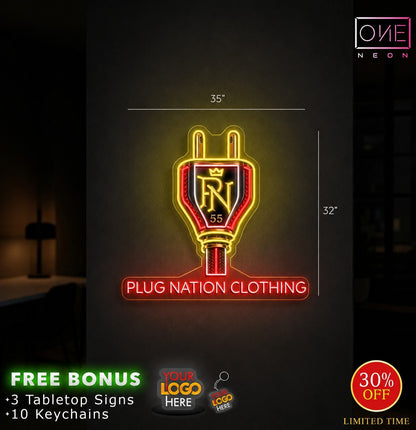 PLUG NATION CLOTHING | LED Neon Sign