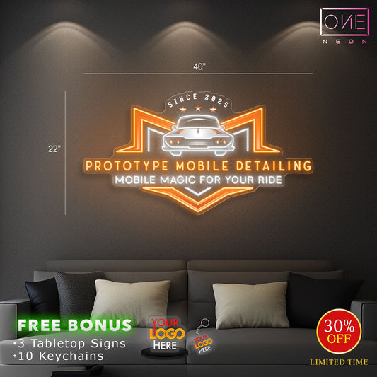 PROTOTYPE MOBILE DETALING | LED Neon Sign