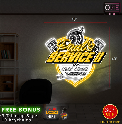 Paul's Service II LLC  | LED Neon Sign