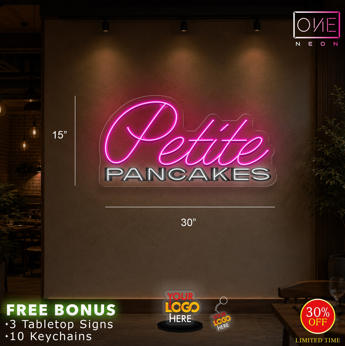 Petite Pancakes | LED Neon Sign