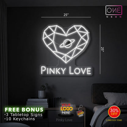 Pinky Love | LED Neon Sign (RGB)