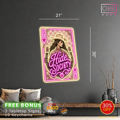 Hide Society | LED Neon Sign