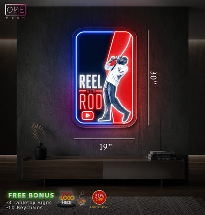 REEL WITH ROD | LED Neon Sign