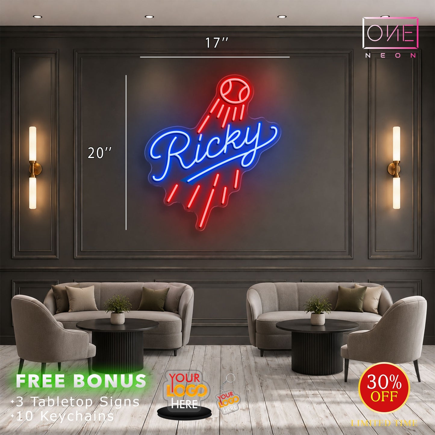 Ricky | LED Neon Sign