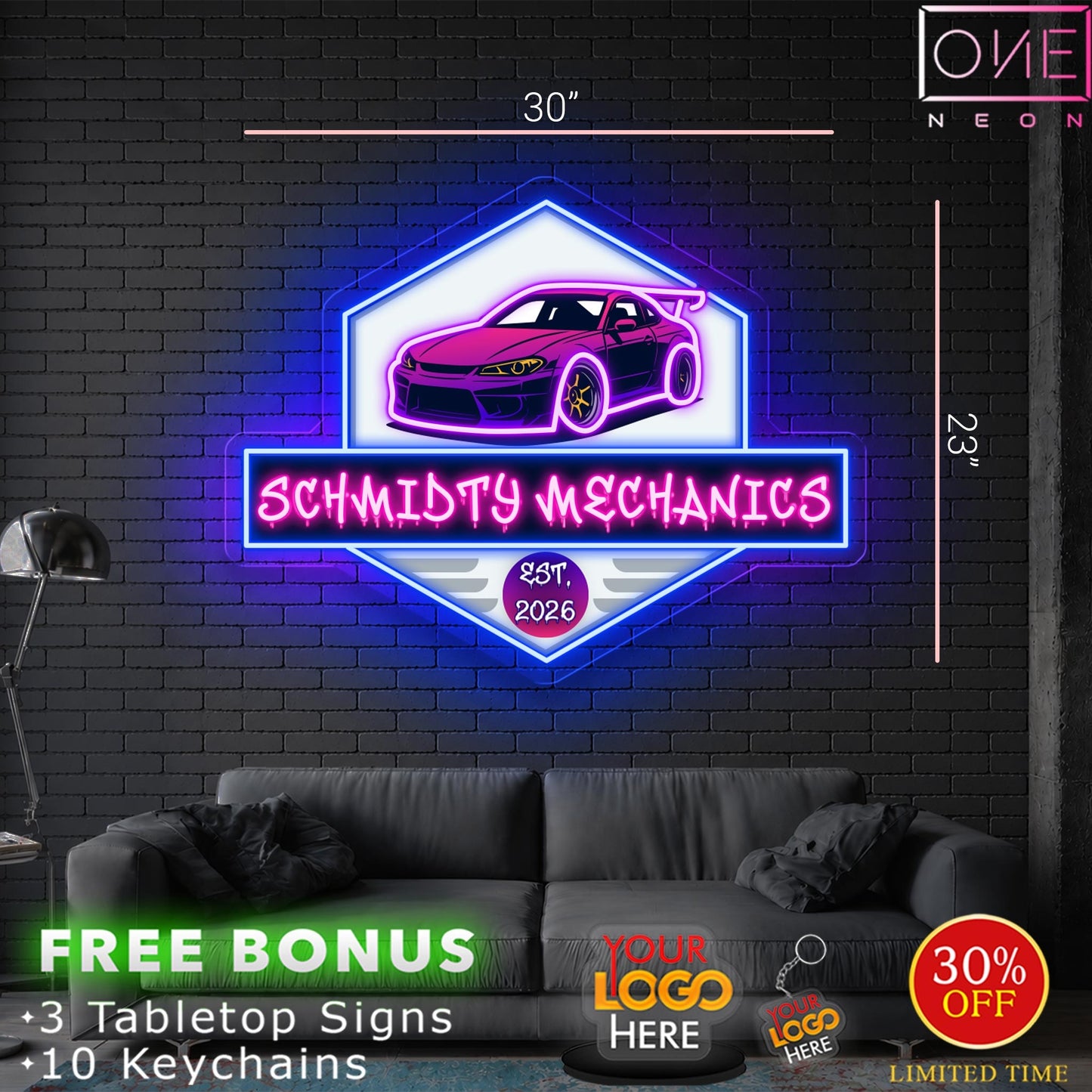 SCHMIDTY MECHANICS | LED Neon Sign