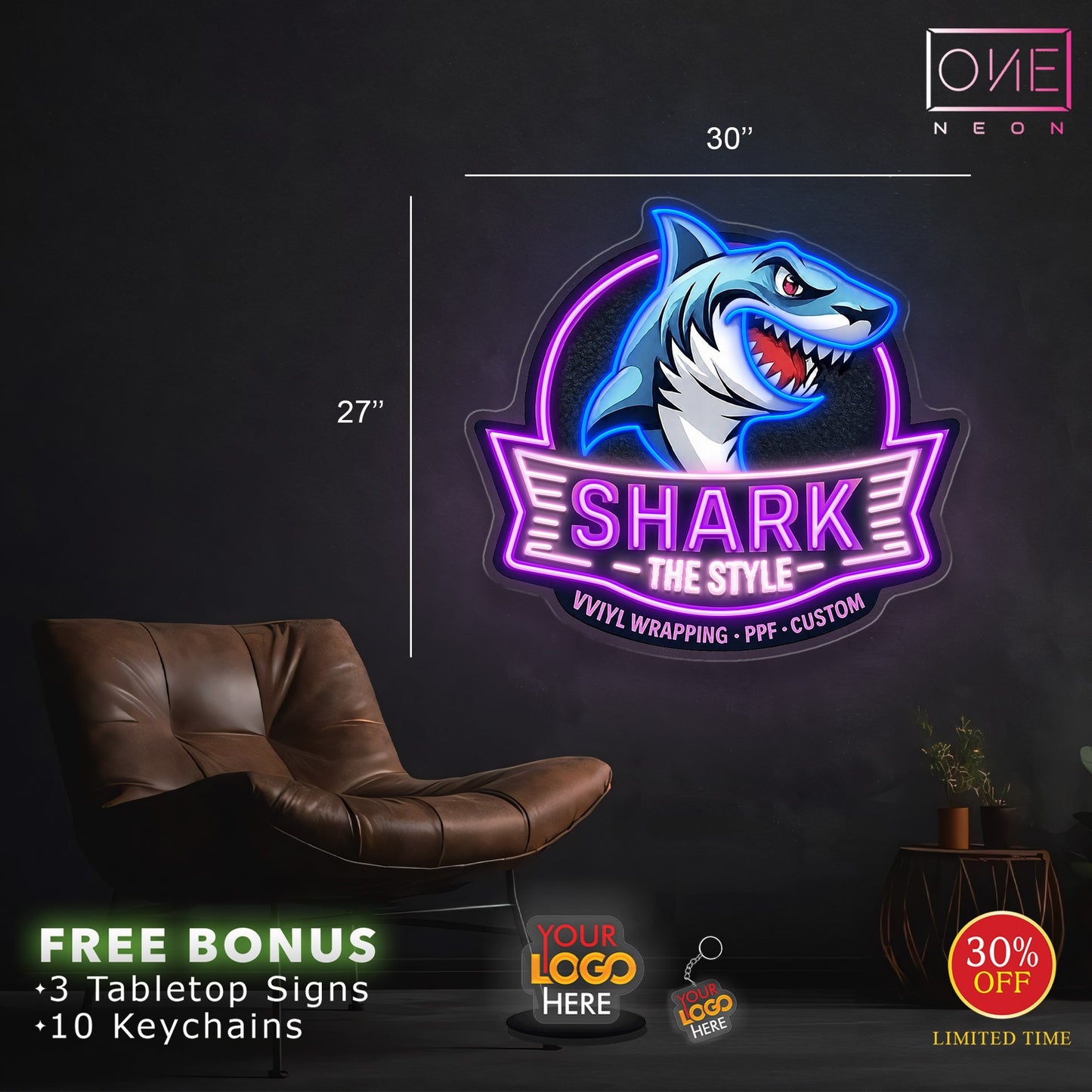 SHARK THE STYLE | LED Neon Sign