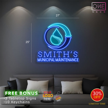 SMITH'S MUNICIPAL MAINTAINENCE | LED Neon Sign (Outdoors)