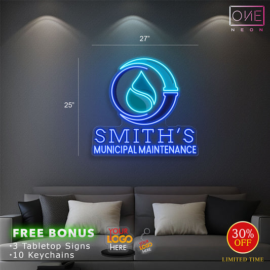 SMITH'S MUNICIPAL MAINTAINENCE | LED Neon Sign (Outdoors)