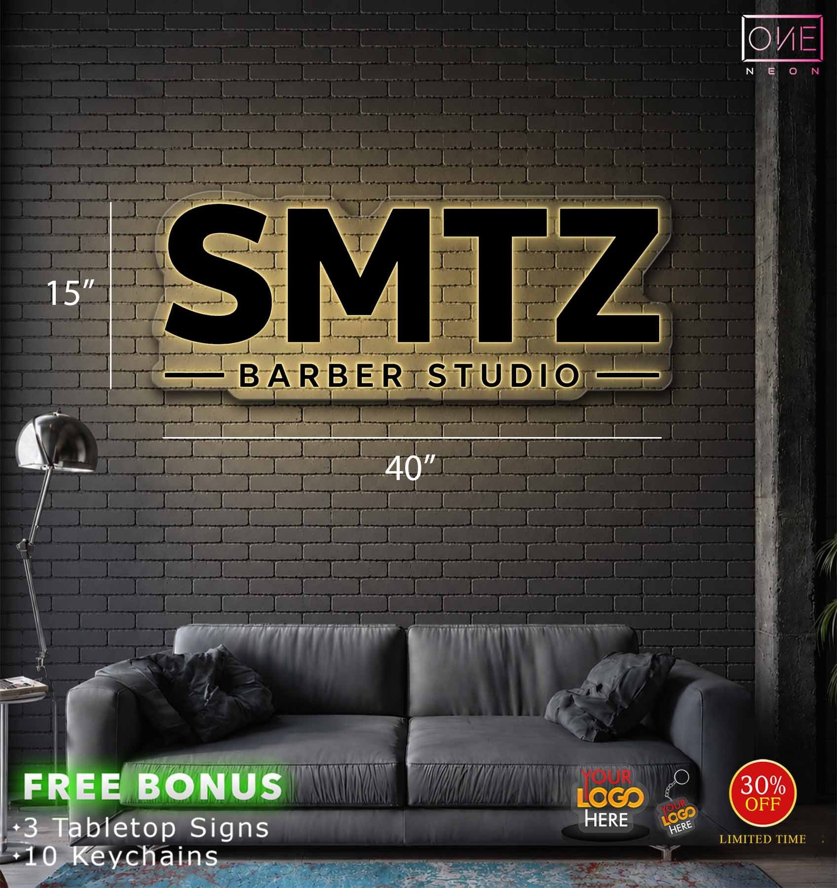 SMTZ BARBER STUDIO | LED Neon Sign – ONE Neon™ Custom