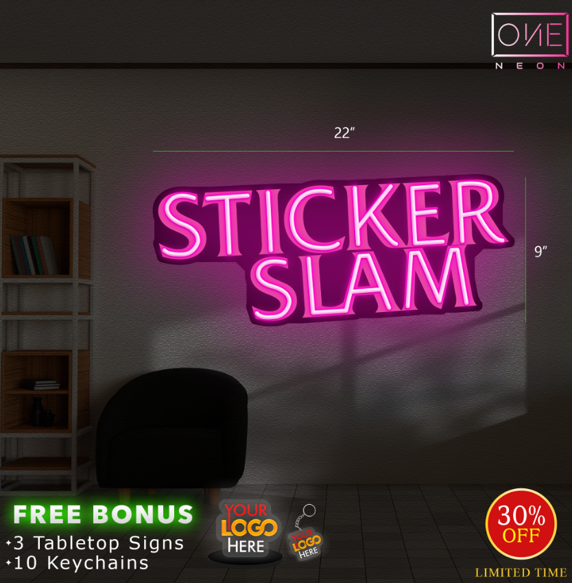 STICKER SLAM | LED Neon Sign