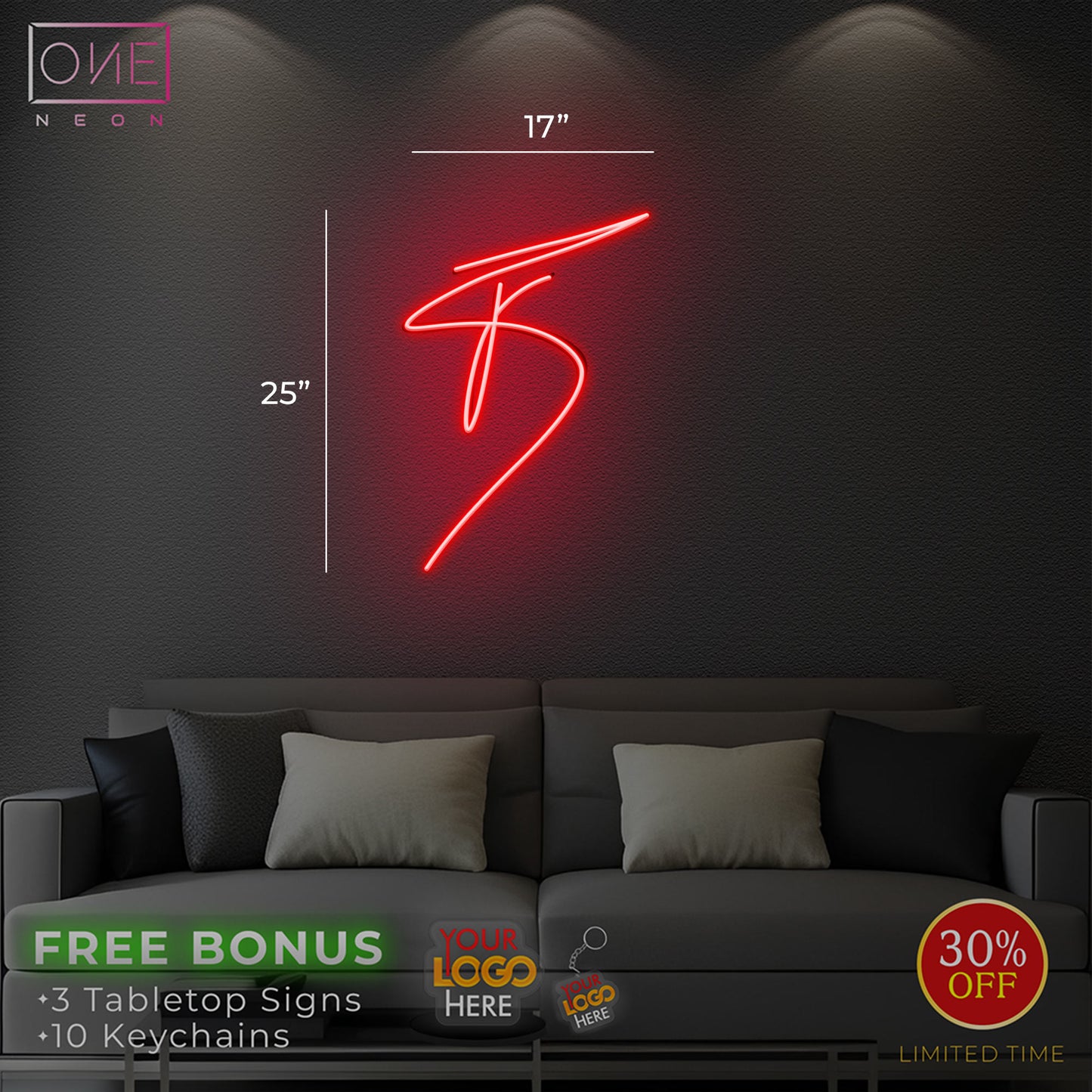 Custom letter logo ( 2 signs) | LED Neon Sign
