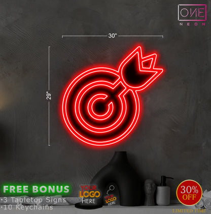 Target Arrow Logo | LED Neon Sign