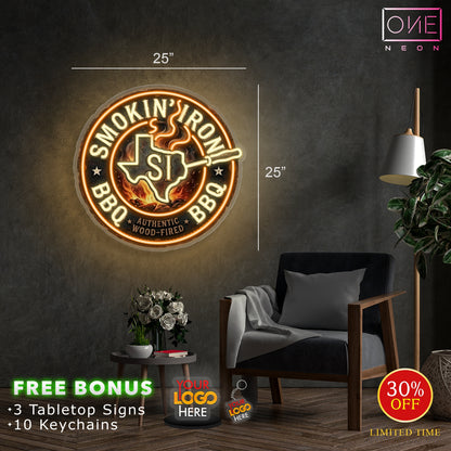 Enseigne néon LED œuvre d'art Tatoueur