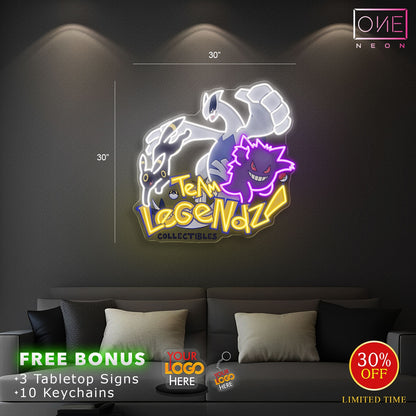 Enseigne néon LED œuvre d'art Tatoueur
