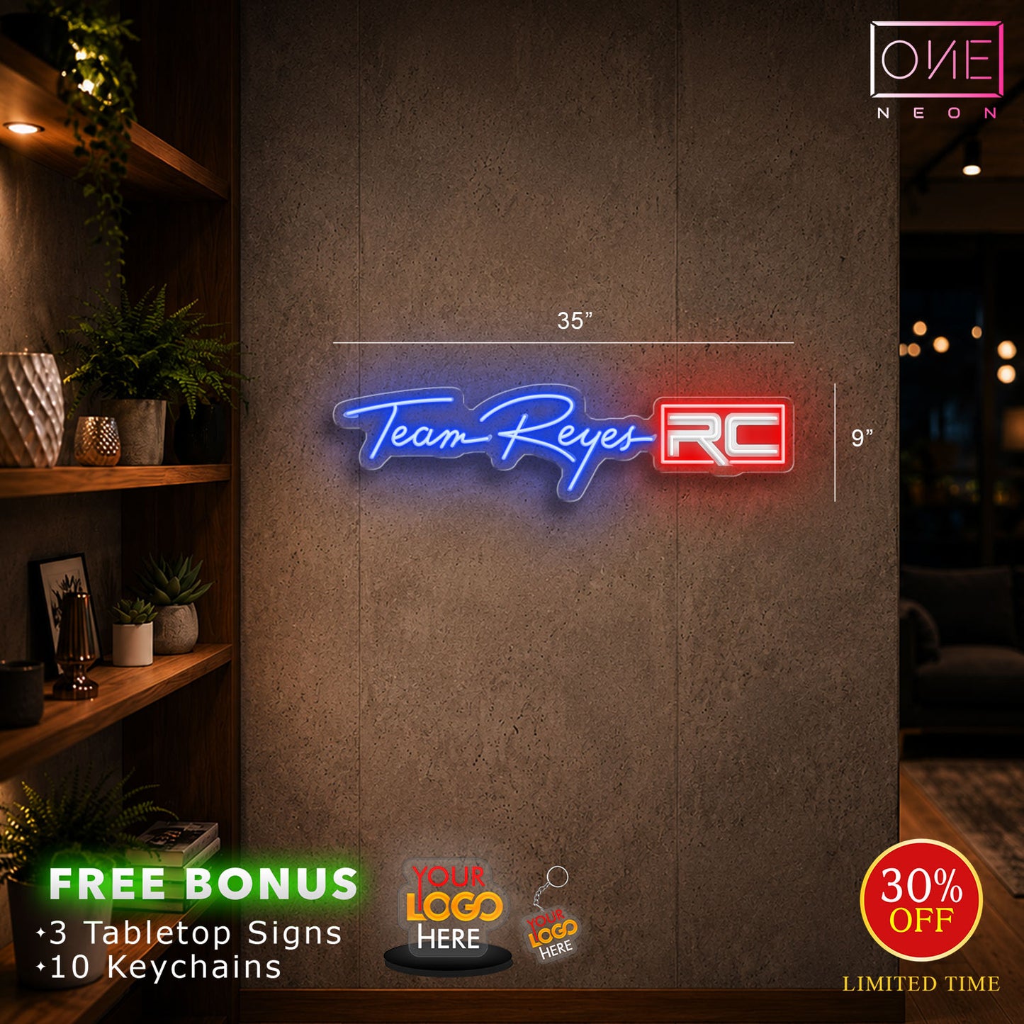 Team Reyes RC | LED Neon Sign