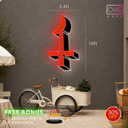 Enseigne néon LED œuvre d'art Tatoueur