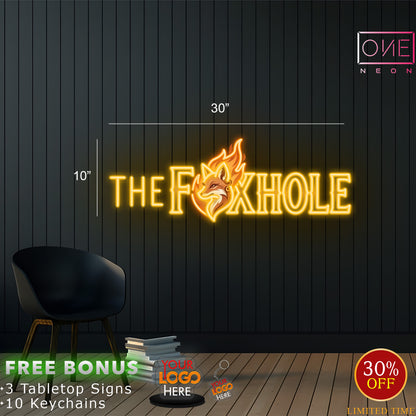 THE FOXHOLE | LED Neon Sign