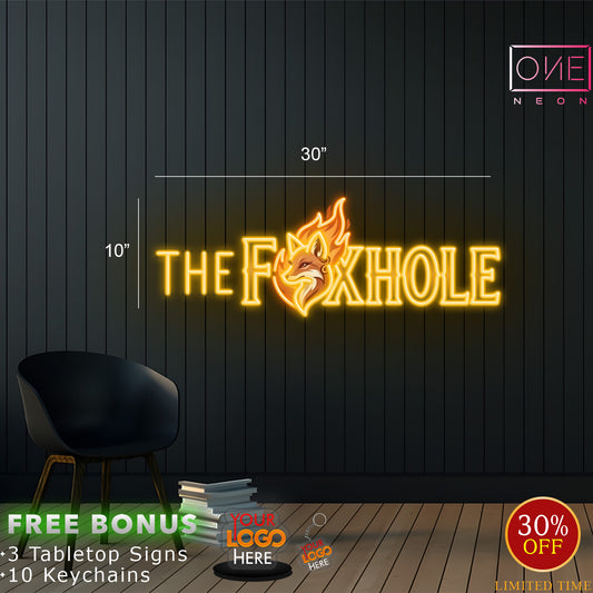 THE FOXHOLE | LED Neon Sign