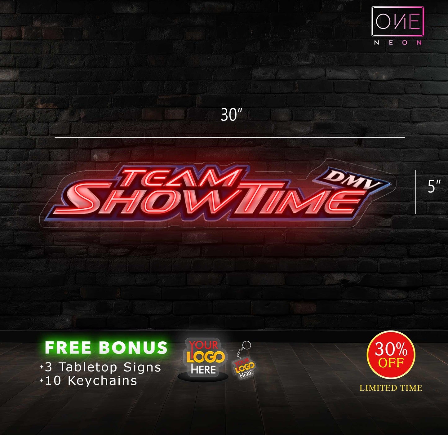 Team Showtime | LED Neon Sign