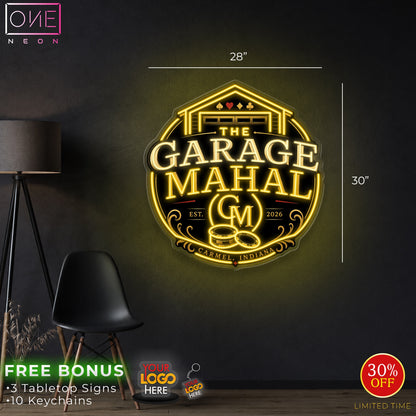 The Garage Mahal | LED Neon Sign