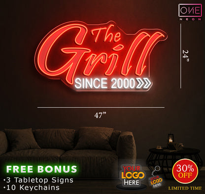 The Grill SINCE 2000 | LED Neon Sign