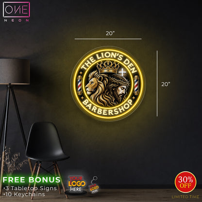 Enseigne néon LED œuvre d'art Tatoueur