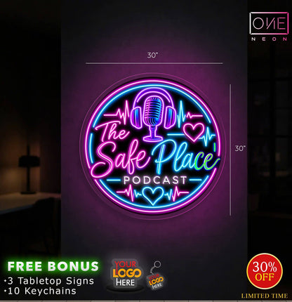 The Safe Place Podcast | LED Neon Sign