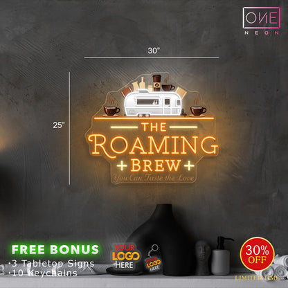 The Roaming Brew | LED Neon Sign