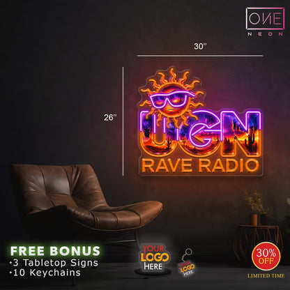 UGN Rave Radio | LED Neon Sign