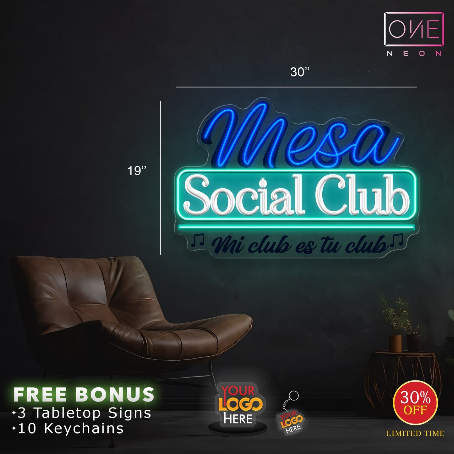 Mesa social club | LED Neon Sign