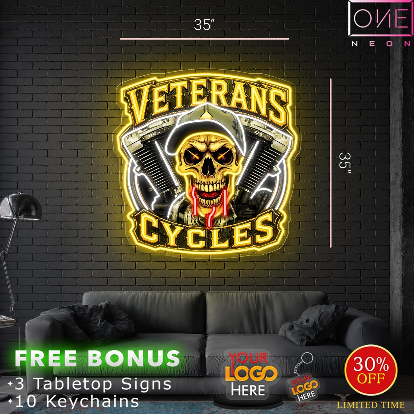 VETERAN CYCLES  | LED Neon Sign