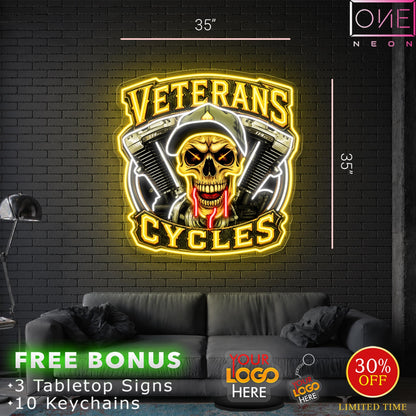 VETERAN CYCLES  | LED Neon Sign