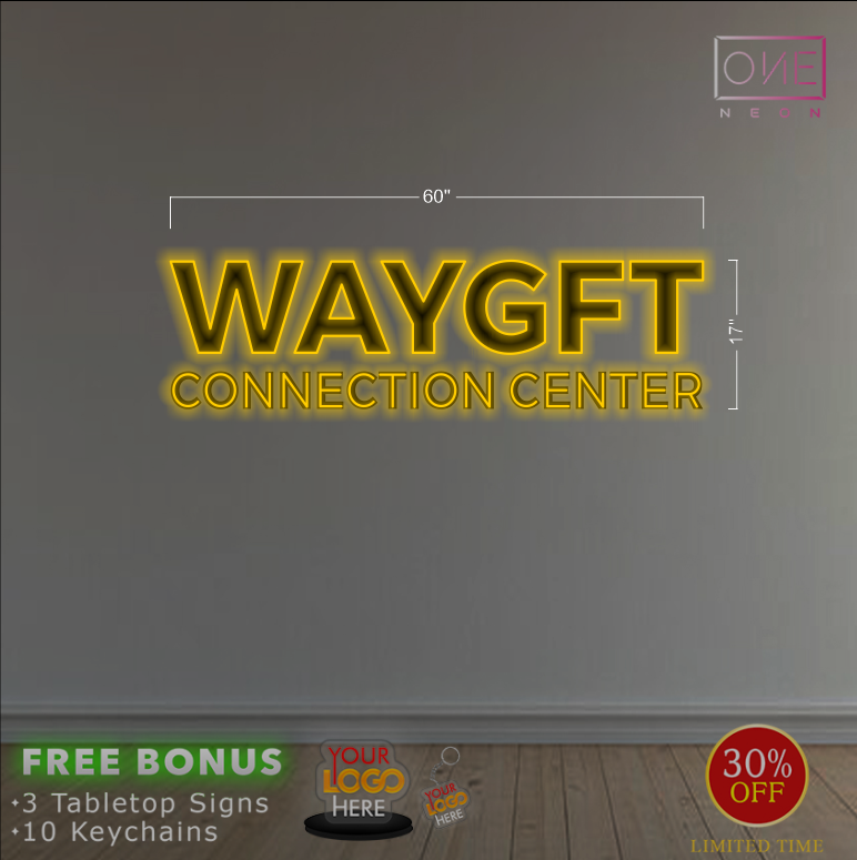 WAYGFT CONNECTION CENTER | LED Neon Sign