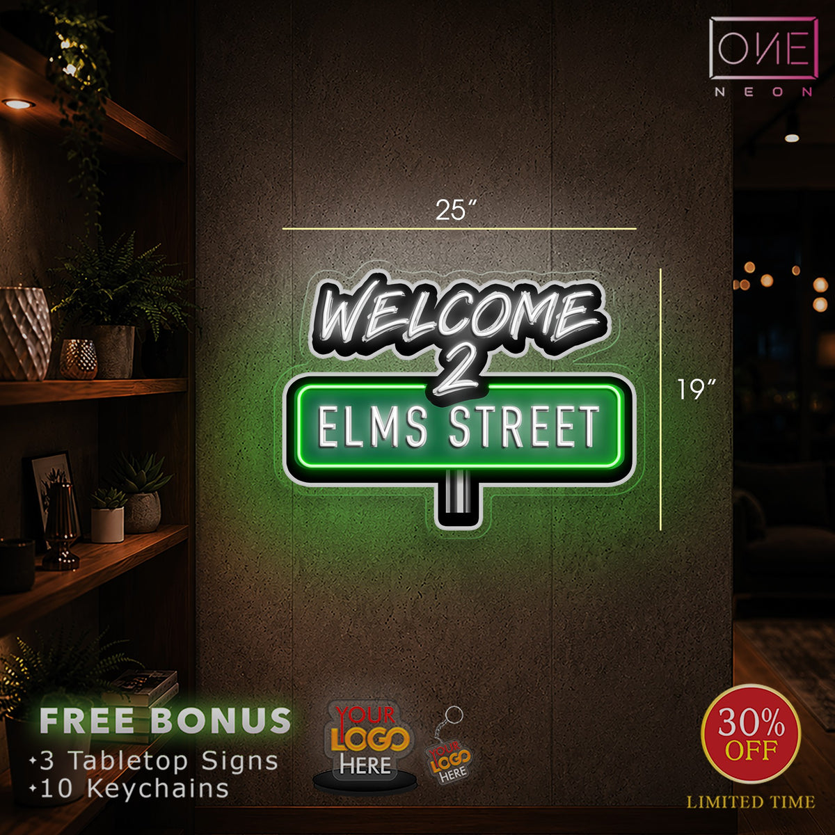 WELCOME 2 ELMS STREET | LED Neon Sign