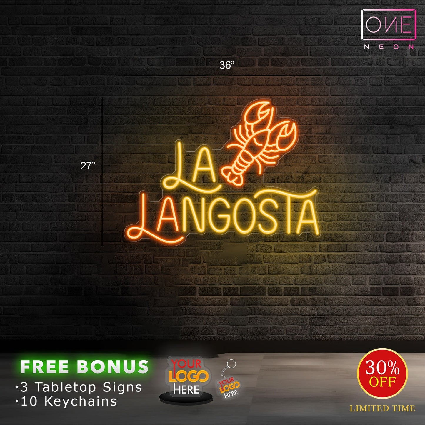 La Langosta | LED Neon Sign