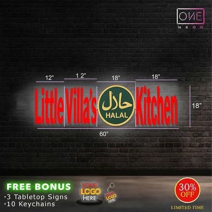 Little Villa's Kitchen + OPEN| LED Neon Sign + Box Sign (Copy)