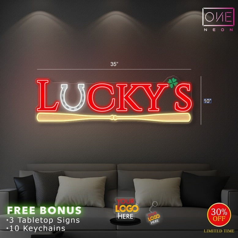 LUCKY'S | LED Neon Sign