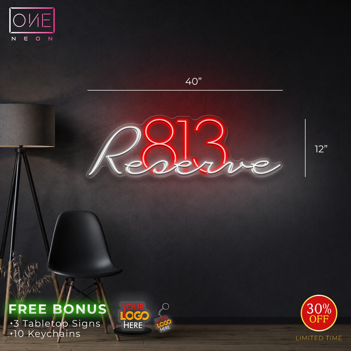 813 RESERVE | LED Neon Sign