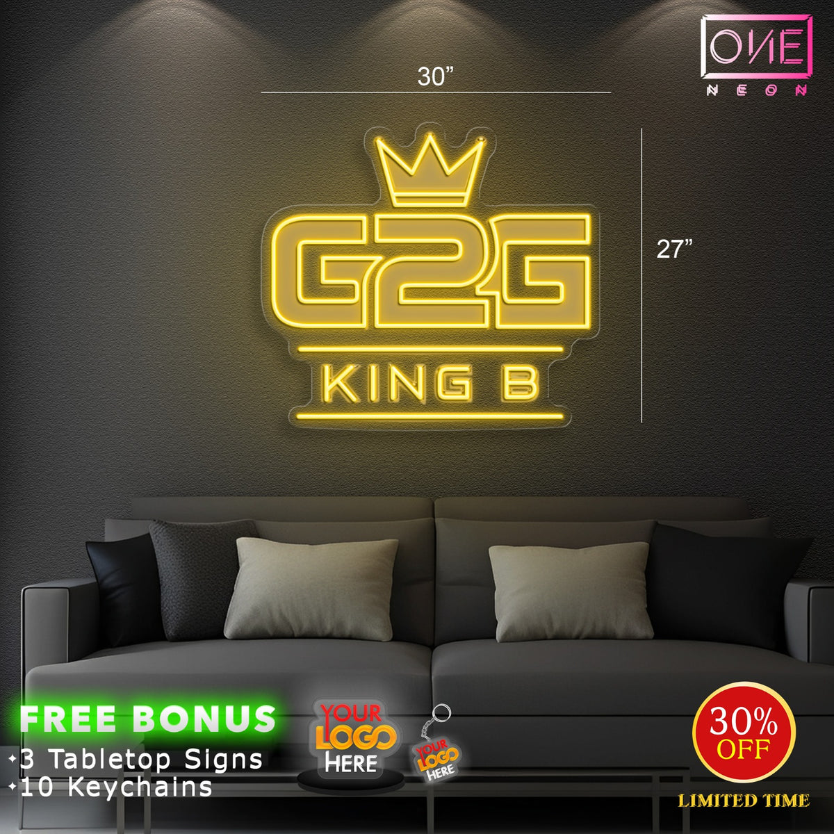 G2G LOGO | LED Neon Sign