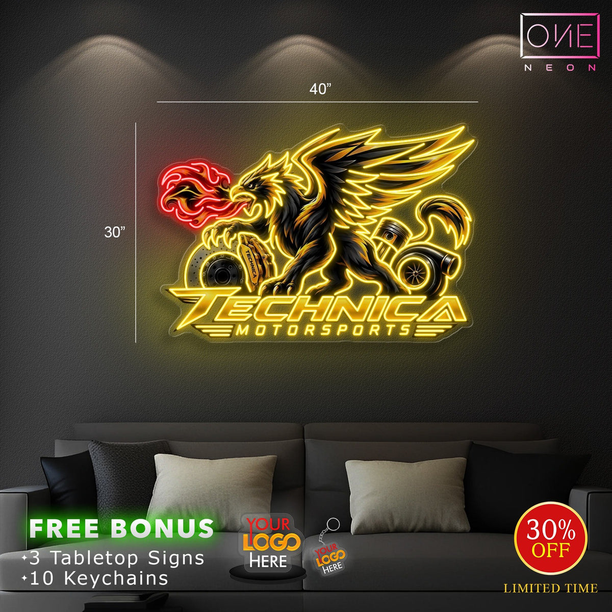 Technica Motorsports | LED Neon Sign